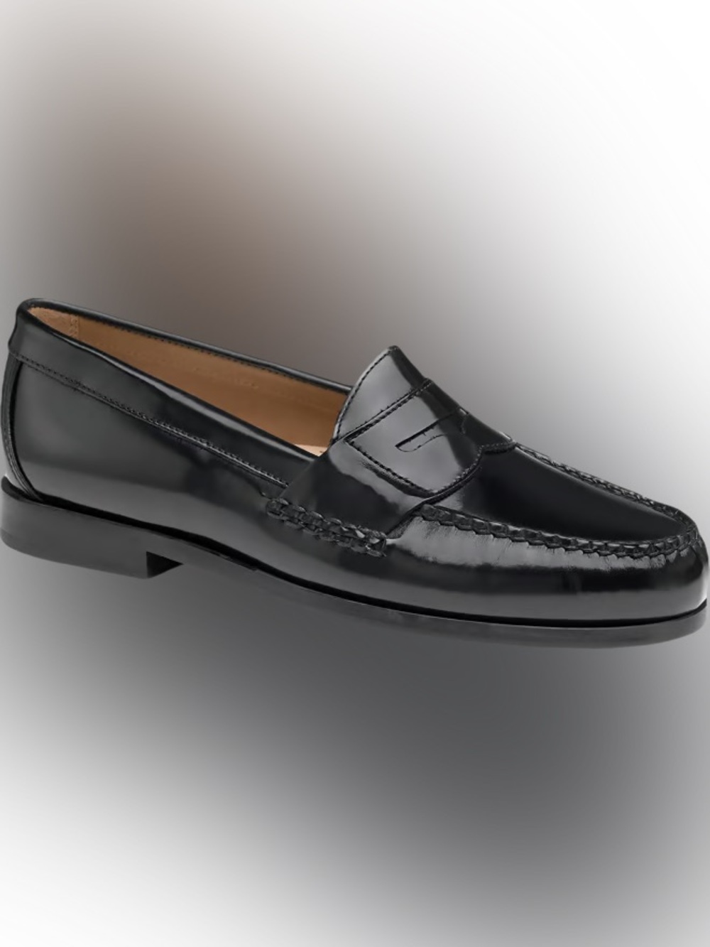 Johnston & Murphy Blk Hayes Penny Loafer Black Sz. 9